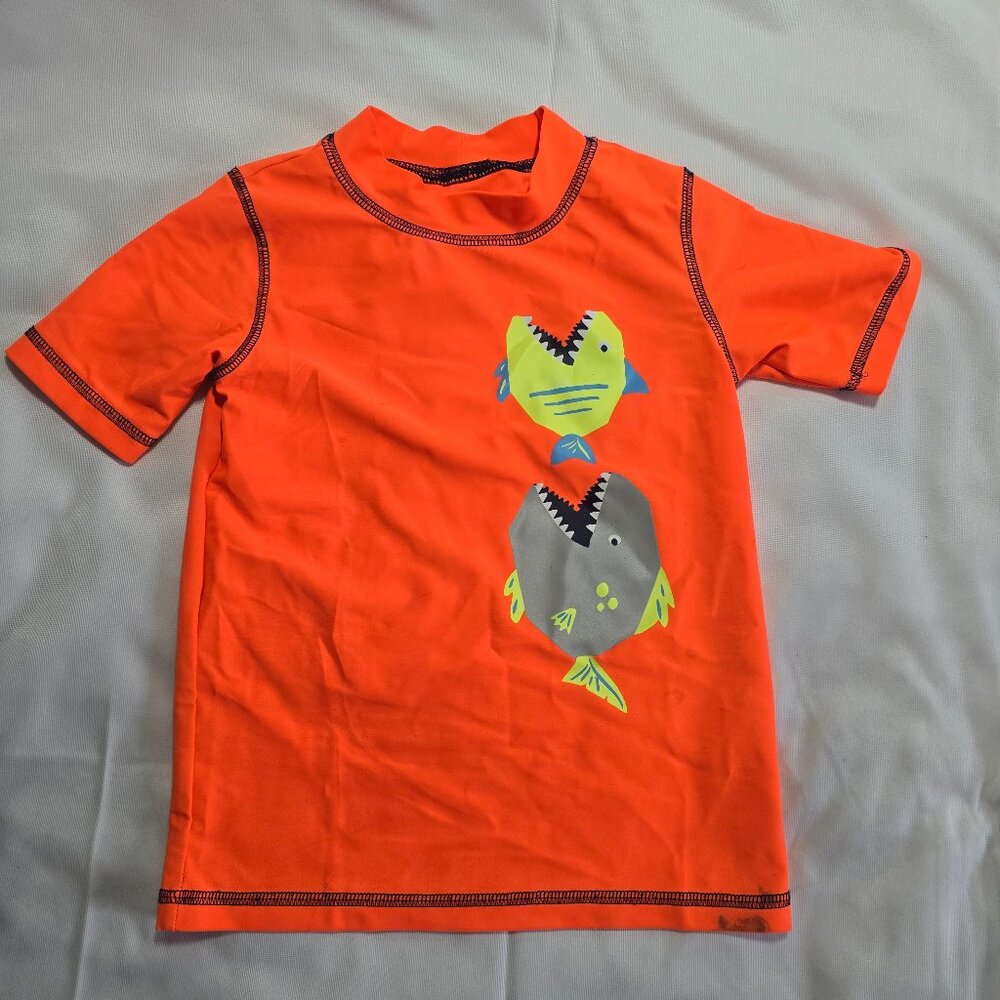Carters Boy Fish Rash Guard Top